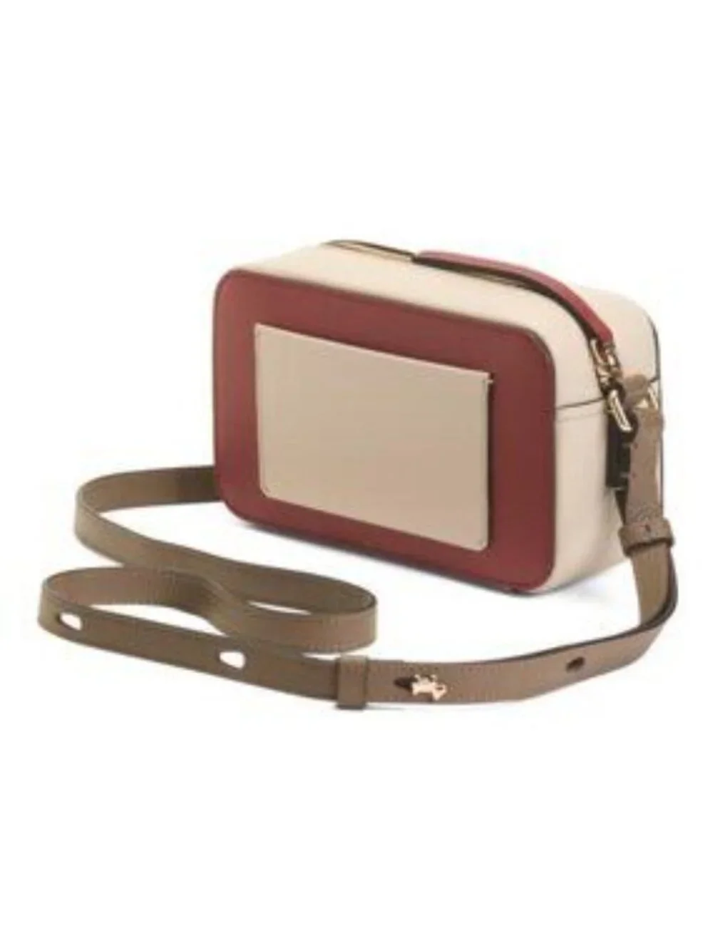 RADLEY LONDON Leather Beech Row Color Blocked Mini Zip Around Crossbody